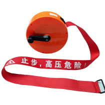 Thickened warning line isolation belt 30 meters thick red canvas power 50 meters warning belt guardrail safety warning belt