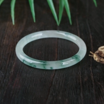 Fine round Jade Jade jingle bracelet beauty bracelet jade bracelet ice species floating flowers less womens size circle mouth