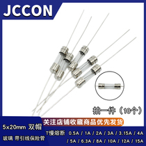 5x20MM with pins glass fuse 250V slow-blow T 0 5A 1 2 4 5 10 3 15A