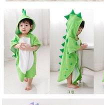 Cartoon bath towel children 2021 New Boy Special cloak baby winter dinosaur boy cloak Cotton