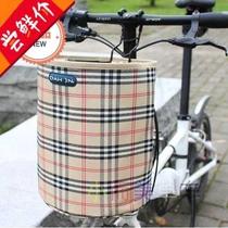 Folding bicycle basket P8 412 thickened canvas basket skateboard electric car basket waterproof front basket