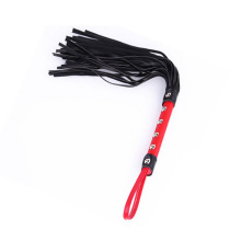 Erotic toys sexy Whip Black Lash Red Handle for Adult