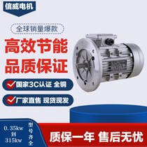 Manufacturer ye three-phase asynchronous motor 750W small AC 2 4 6 pole universal speed regulating household motor 380v