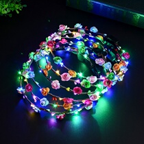 June 1 gift Childrens luminous small toy bracelet ring Peacock finger flash light Night Market to push micro-business activities
