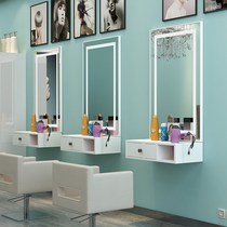  Barber mirror hair salon special hair salon hair mirror beauty salon cloakroom office mirror integrated landing