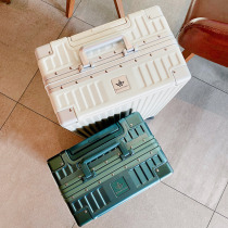 Japan trip pc aluminum frame suitcase 26 inch 24 trolley case universal wheel 28 suitcase 20 mens and womens leather box