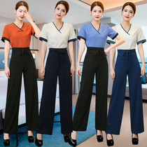  Reflexology shop Hotel massage mid-sleeved trousers Technician clothes Thin health hall beautician overalls Womens suit foot bath