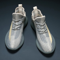 Official website flagship store mens shoes 2021 new summer trend Sports Leisure board shoes mens flying weaving Joker breathable thin