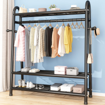 Simple wardrobe hanger small apartment storage dormitory rental room household iron shelf bedroom storage modern simple
