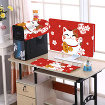 Computer dust cover Desktop computer cover cover Keyboard dust cloth cover cloth Net red display protective cover Chassis screen