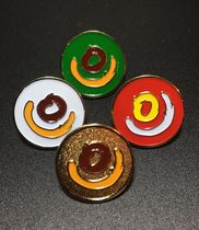 Soda Ji Kwen design pure copper gold-plated interest increase in the sun and moon badge Wisdom College logo badge