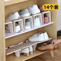 Provincial space shoe cabinet shoes storage artifact simple household dormitory female plastic double-layer door Slippers shoe rack