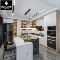 Luxury craftsman whole house custom open kitchen cabinet custom gray modern kitchen cabinet custom decoration design whole house