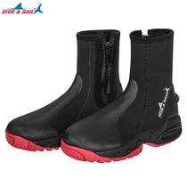 5MM diving shoes for men and women surf pulp board sailing diving boots non-slip wear-resistant rescue traceability shoes diving flippers