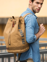 IT canvas Sports mens backpack bucket bag travel backpack leisure travel fashion trend schoolbag women