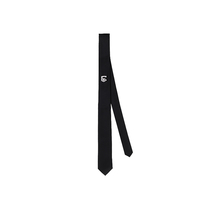 C2h4_mastermatind_Japan joint name MMJ old hardware badge details dark twill tie