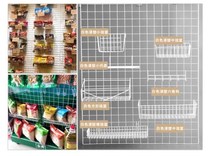 Storage towel mesh mesh wall Steel wire mesh Photo wall Jewelry cabinet partition Bathroom boutique storage cage Hanging basket hook