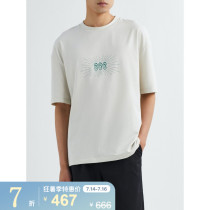 SALE]8ON8 x Asics 2021 Spring Mens white letter pattern T-shirt NET-A-PORTER