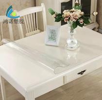 Indoor transparent disposable plastic crystal board floor mat non-slip soft glue floor sticker water-proof cosmetic table mat coffee table cloth