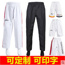 Joao cotton sports pants taekwondo suit pants shorts training suit pants Adult children taekwondo pants