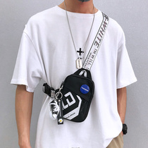 Small satchel men chest bag trend ins Japanese personality fashion fashion fashion brand shoulder bag mens casual mini mobile phone bag
