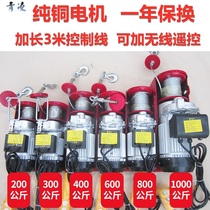 Micro electric hoist 220V Crane household small lift hoist crane winch can be added remote control
