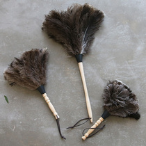 Chicken feather duster household non-hair dust removal artifact electrostatic dust duster ostrich hair Zen sweeping ash