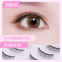 Moon Princess A shape hard stem false eyelashes female natural simulation support double eyelid black stalk slender long curl lifelike R1