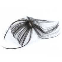 Full hand woven fashion 3D air banghai lady wig real hair silk top reissue invisible factory