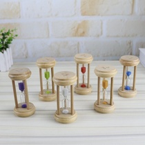 0039 wooden 1 2 3 minutes hourglass timer Time creative home decoration small ornaments can be customized logo