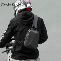 Cavid Kevin Mens Chest Bag Tide Card Casual Waterproof Oxford Cloth Code Lock Locomotive Riding Bag Skew Satchel