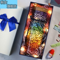 Wishing paper creative capsule love letter Time pill set small note to write love words roll transparent time Manual