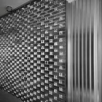 Bubble brick decorative screen Curtain wall entrance glass brick impermeable color outdoor wall brick square transparent bathroom