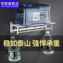 Space aluminum bathroom towel rack non-perforated toilet toilet toilet towel rack rack Wall Wall hardware bathroom set