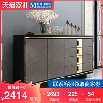 About the dream of the millennium American light luxury entrance paint porch cabinet restaurant locker tea cabinet modern simple sideboard
