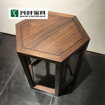 Xingye Shu Tan new Chinese furniture leisure a few 1R02 hexagonal coffee table modern simple new Chinese Tenon solid wood