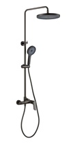 Dumb gun gray nano antibacterial thin handle design three water shower head shower