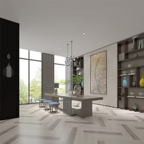 Grice tile Modern Neutral Color One Stone Multi-Faced Guest Restaurant LF-WA915808F Bamore Ancient Oak-White