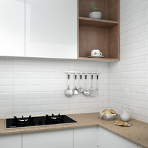 Dongpeng tile Norwegian Rubiks Cube Toilet tile Nordic bread brick kitchen white wall tile glazed tile 300x600