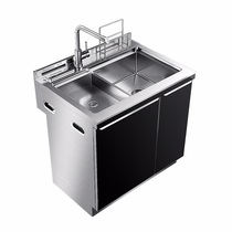 Yitian E95 integrated sink stainless steel single tank containing garbage disposer vegetable board drain basket