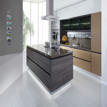 Debe countertop Smart whole kitchen cabinet American open quartz stone countertop kitchen cabinet customization