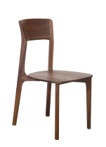 Chair chair solid wood backrest single chair modern simple casual dining chair home rubber chair store same model