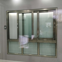 The three-track sliding window 120 of the broken bridge of the dimension shield door and window adopts double-sided tempered glass fiber screen window.