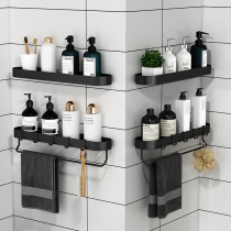 Cabe shower room shelf space aluminum shelf toilet mobile phone rack toilet rack black shelf