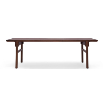 U new Chinese modern furniture FAS grade black walnut solid wood panel assembly desk can be disassembled Chengqi tea table
