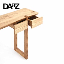 DAaZ original design modern simple imported white wax solid wood large and small apartment whole board desk 7203#