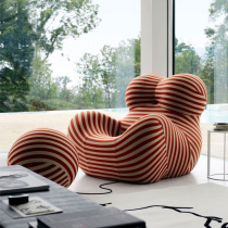 Thinking Home Idea Moms arms Lazy Lay Chair Designer Net Red Creativity Single Sofa Balcony Embroidered chair