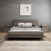 Haifuyun Nordic modern storage bed small apartment master bedroom double bed 1 8 meters 1 5 plate storage bed wedding bed