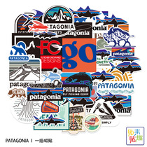 40 Patagonia outdoor travel tide brand stickers for laptops mobile phones cups helmets stickers waterproofs waterproofs waterproofs waterproofs