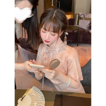 GA new Chinese style improved cheongsam women summer 2022 new celebrity temperament high-end national style floral dress